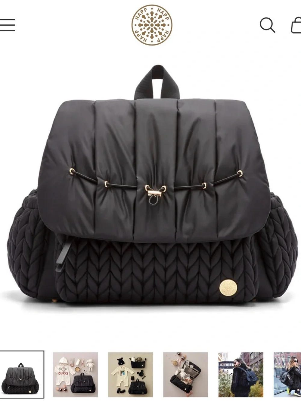 Brand new Happ designer diaper bag